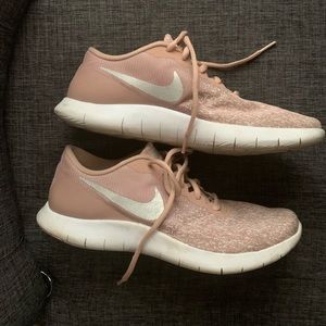 Pale Pink Nike Tennis Shoes